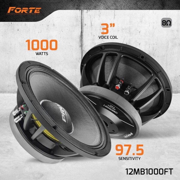 Main product image for PRV Audio 12MB1000FT 12" Forte Series Speaker 8 Ohm294-3418
